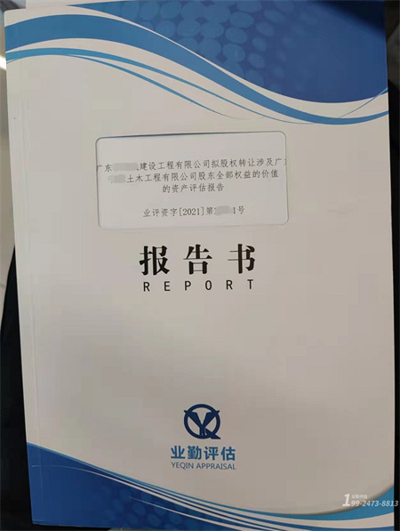 广州企业价值评估报告书