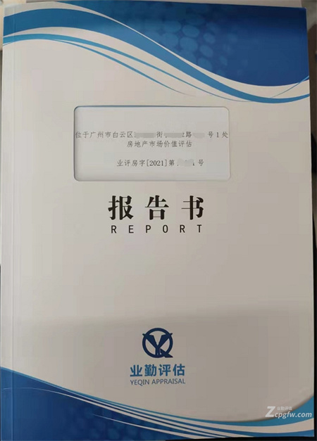 广州住宅房地产评估报告书